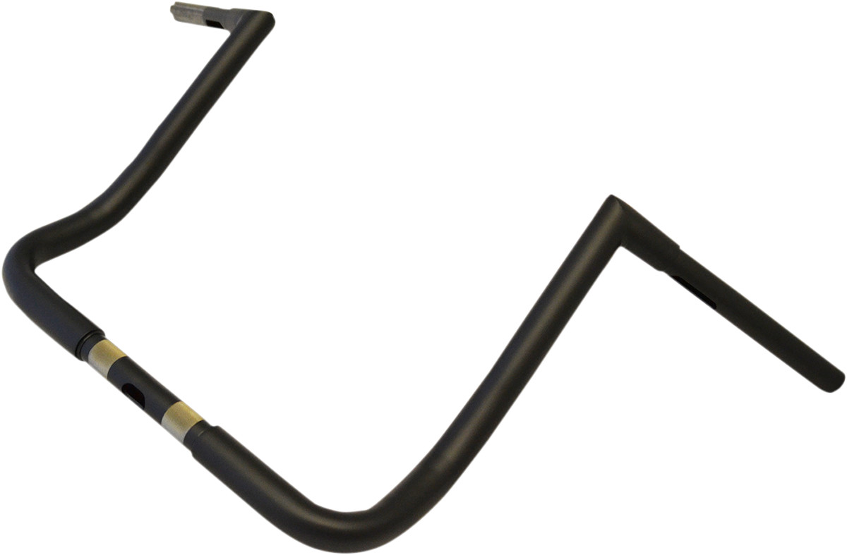La choppers 1-1/4" Twin Peaks Touring Handlebar - 14" - Flat Black Harley Davidson