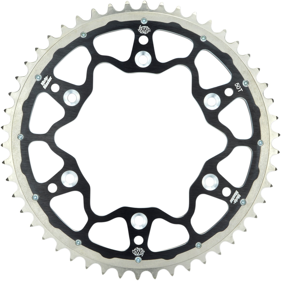 Moto-master Fusion Series Dual Ring Rear Sprocket - 50 Tooth - Black Gas Gas/Husaberg/Husqvarna/KTM/Triumph 50T