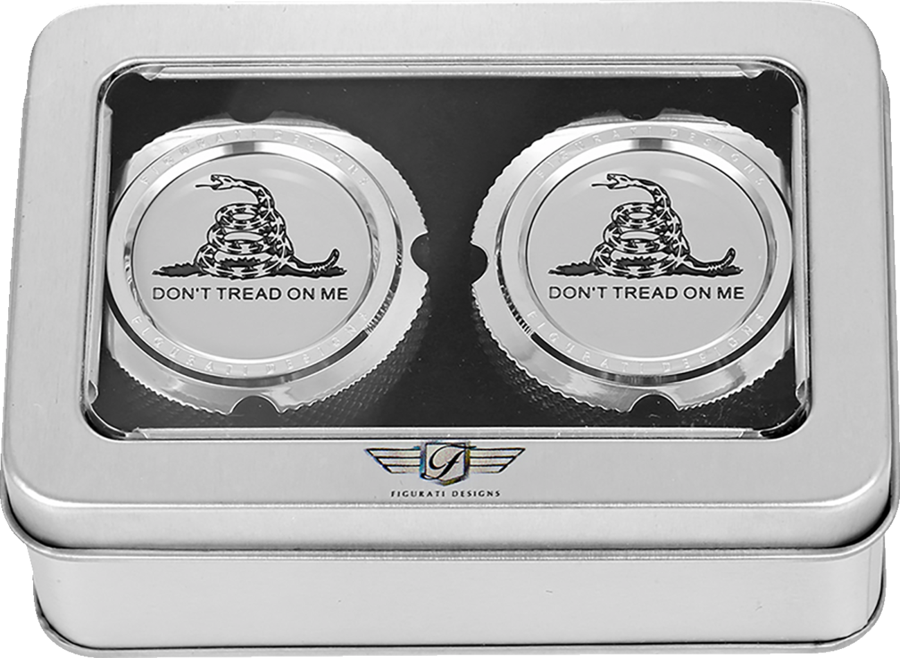 Figurati Designs Front Axle Nut Covers for Harley 2002-2026