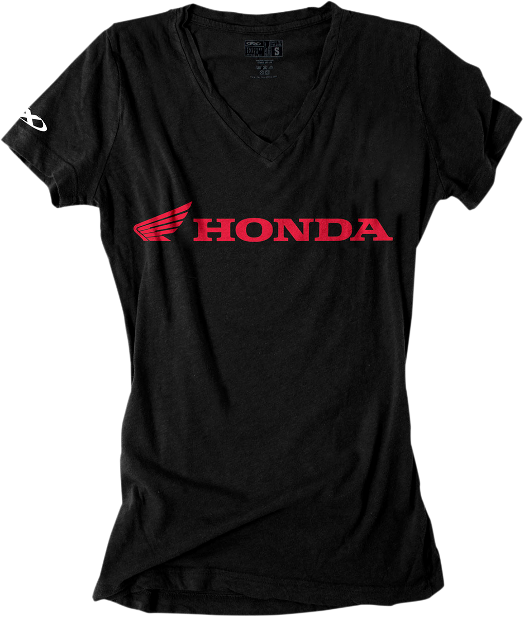 Factory Effex Honda Horizontal V-Neck Women's T-Shirt