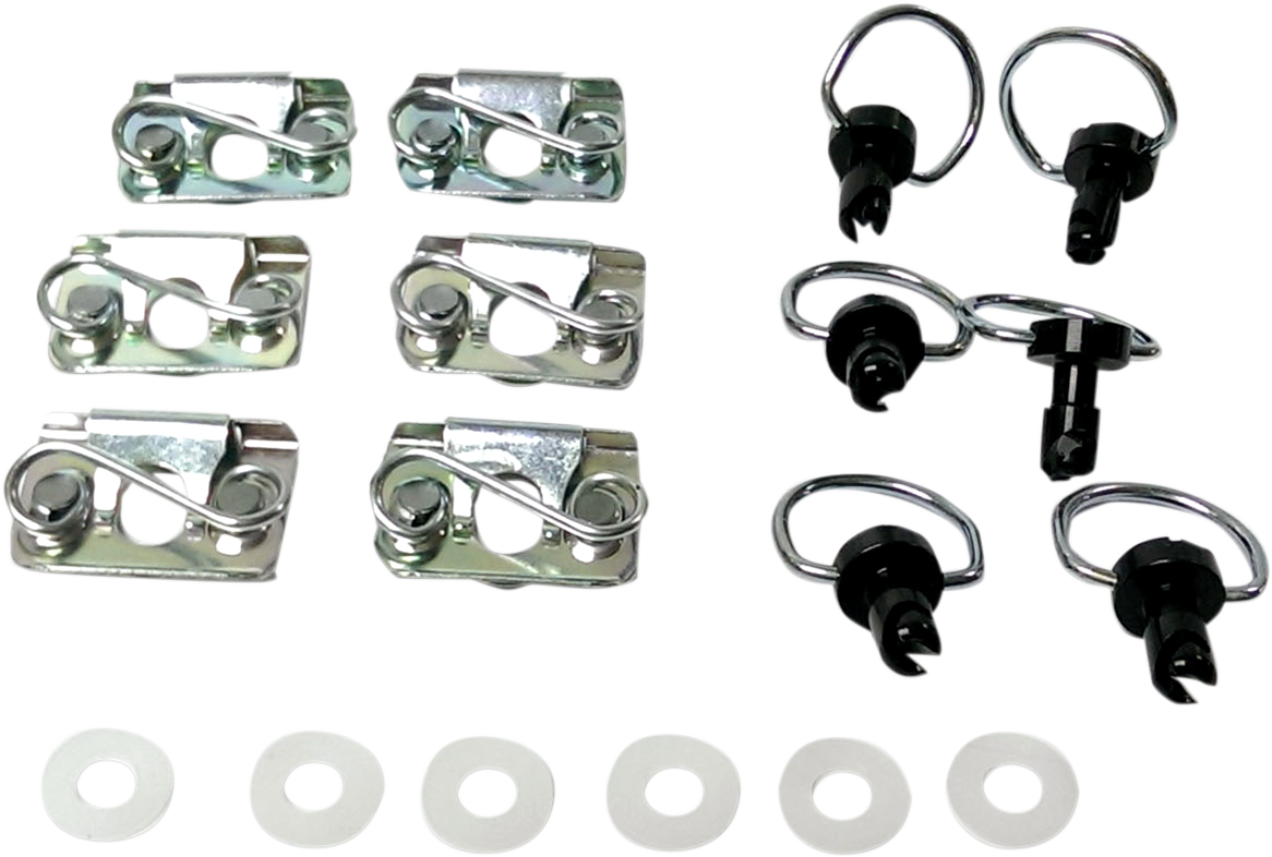 Cycle performance prod. D-Ring Kit - Black Clips