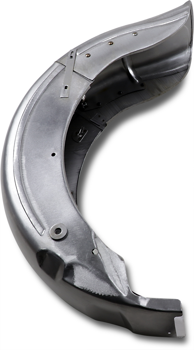 Drag specialties Hinged Read Fender - Raw - Steel Harley Davidson