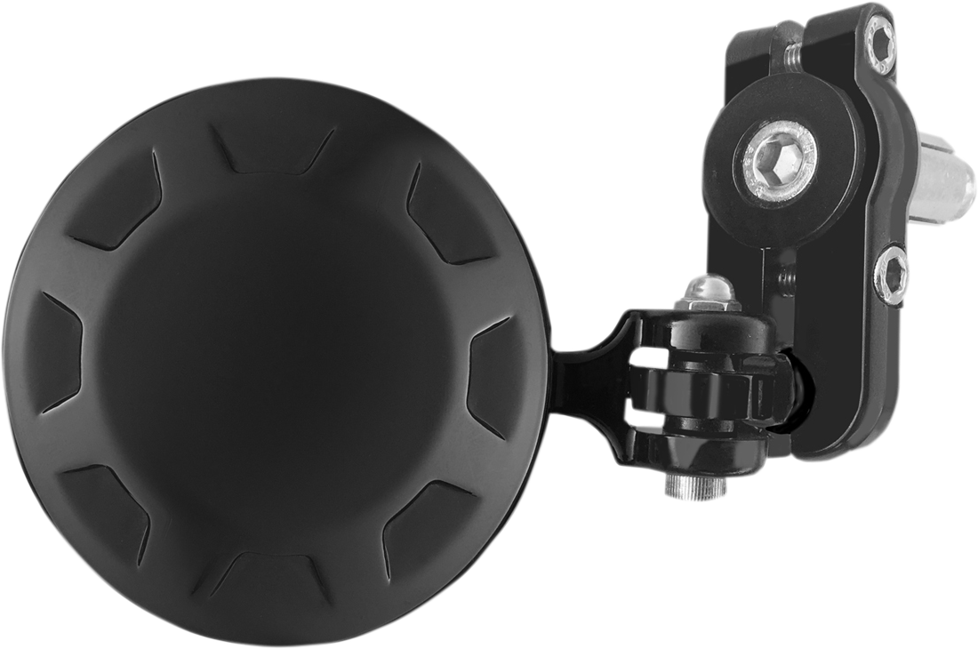 Parts unlimited Mirror - Side View/Bar End - Round - Black