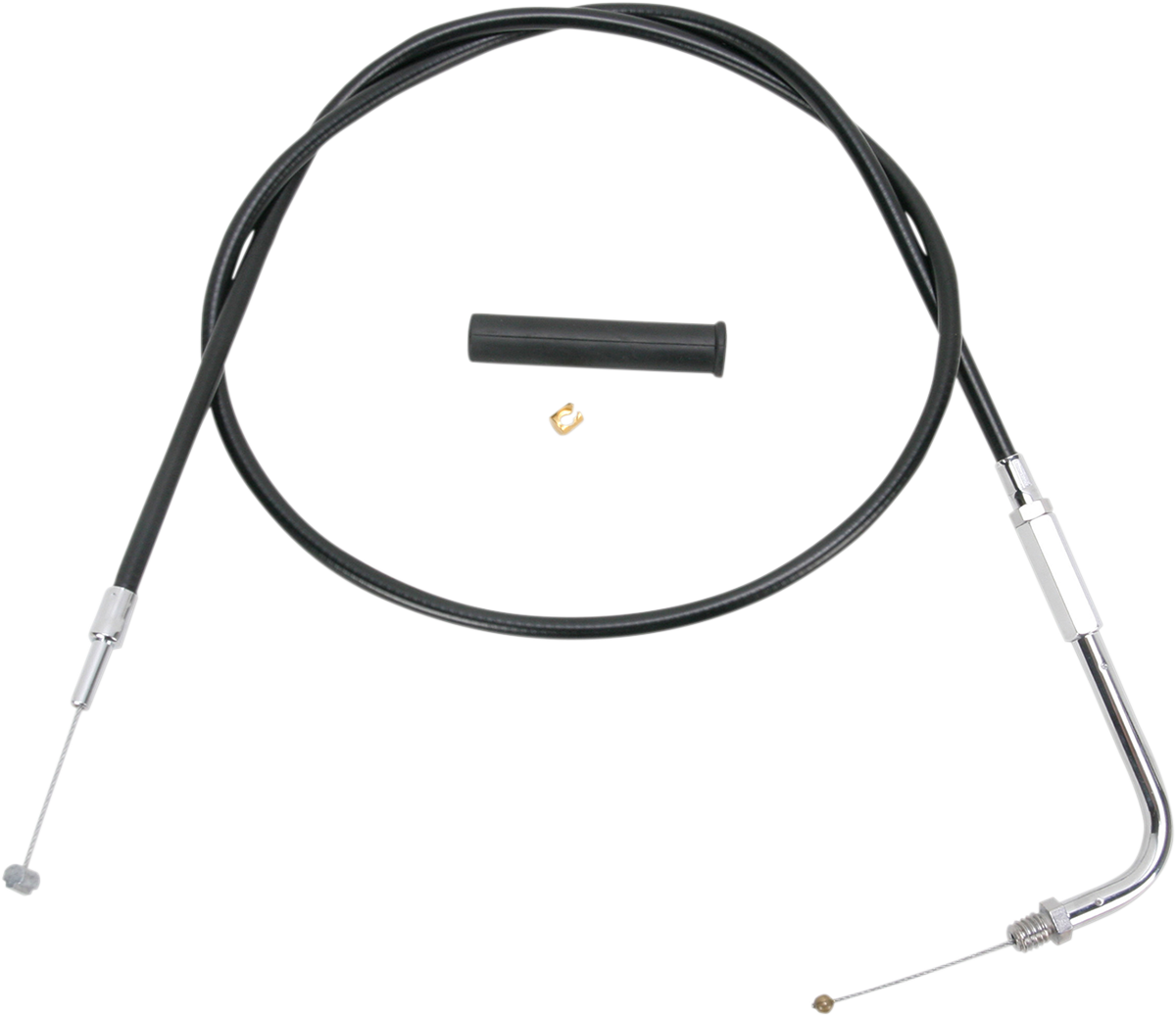 Drag Specialties Black Vinyl Throttle/Idle Cable