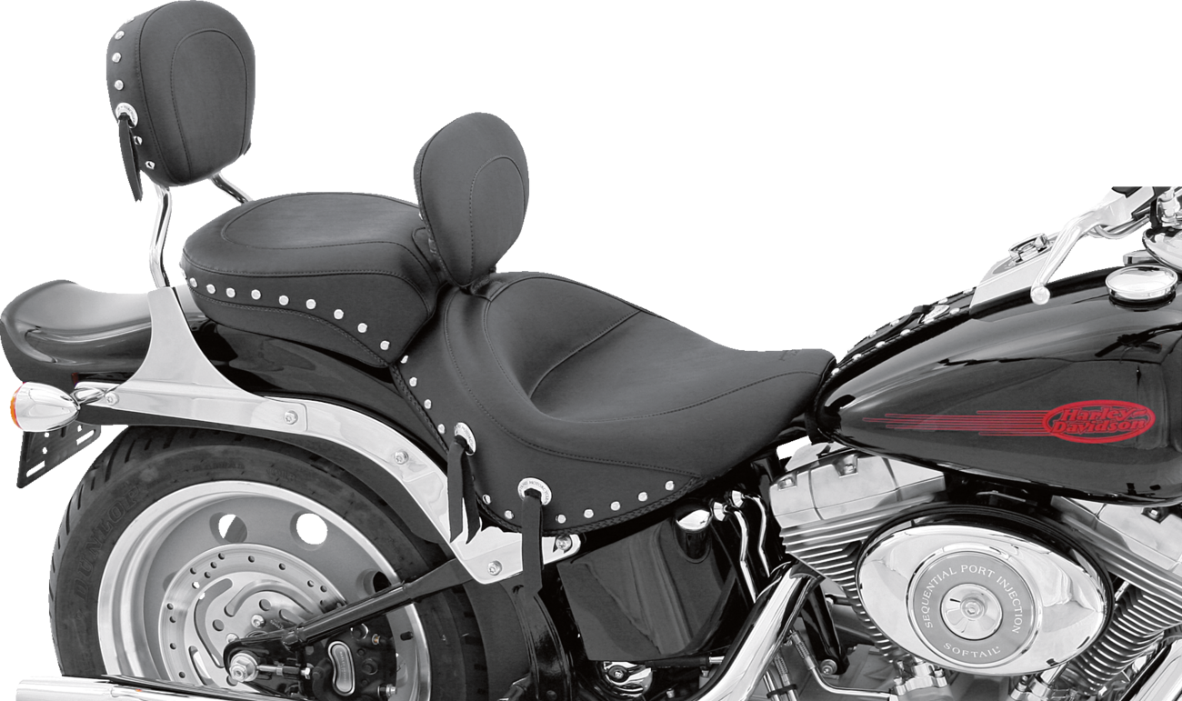 Mustang Wide Touring Solo Seat For Harley Softail With 200mm Rear Tire 2006-2017