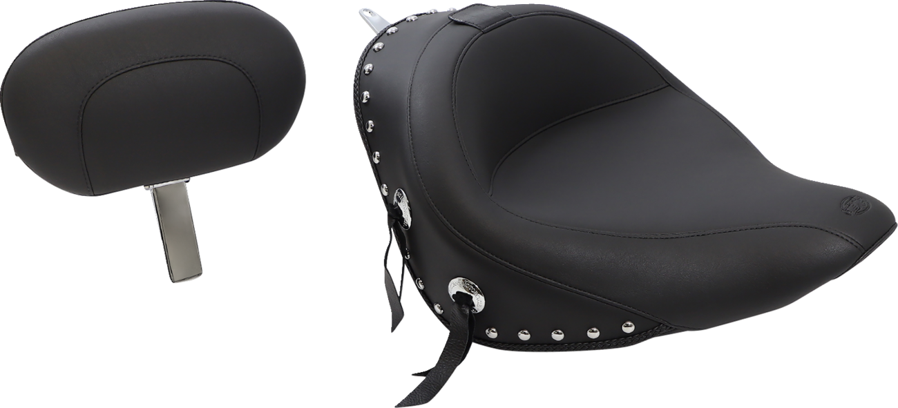 Mustang Wide Touring Solo Seat For Harley Softail With 200mm Rear Tire 2006-2017