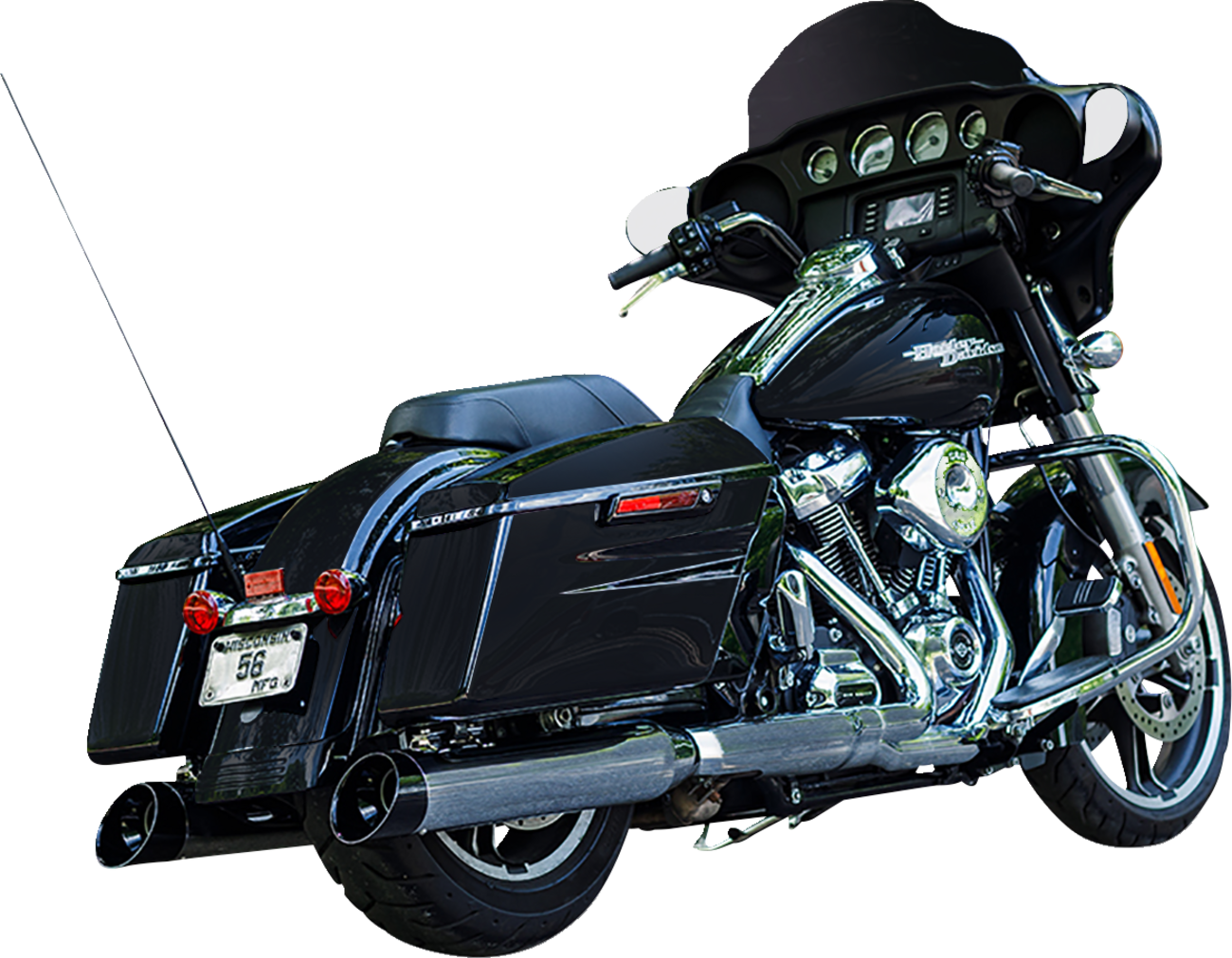 S&S Cycle MK45 4.5" Cutlass Slip-On Mufflers For Harley Touring 2017-2025