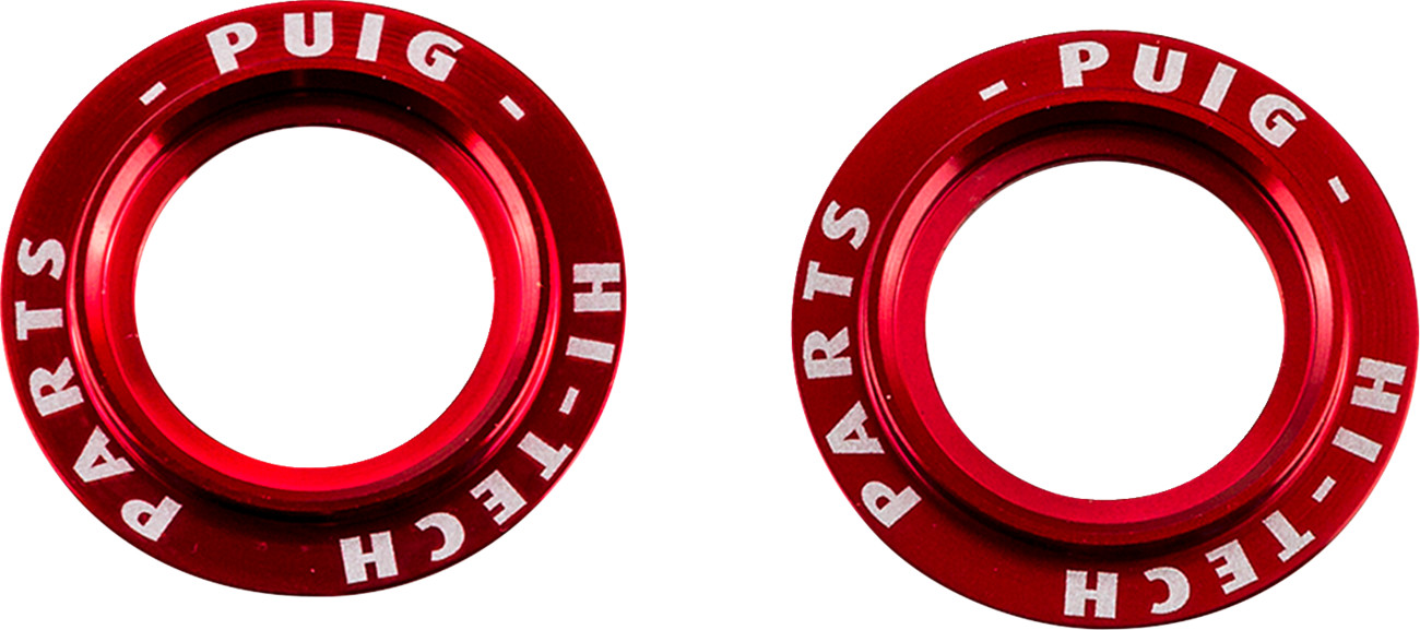 Puig hi-tech parts Axle Slider Rings - Red - Set