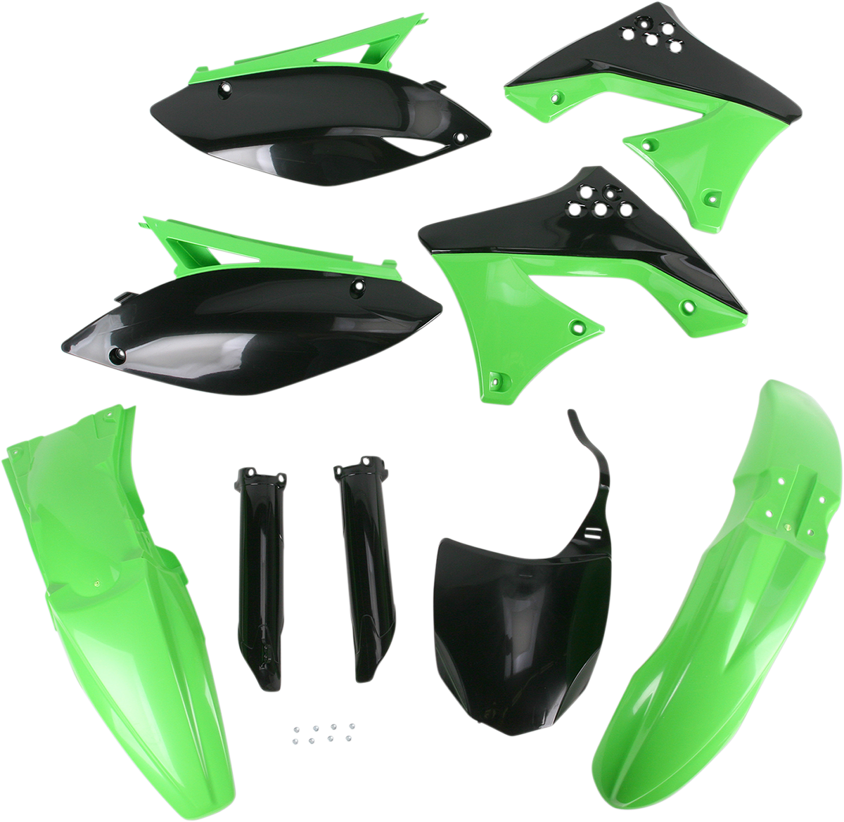 Acerbis Full Body Kit - '10-'11 OEM Green/Black - KX 250 F '09-'12 2009-2012 Kawasaki KX250F