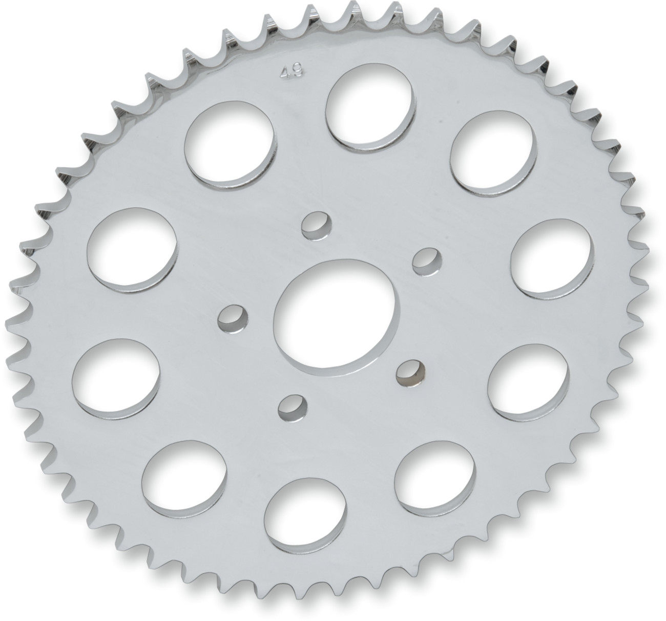 Drag specialties Rear Sprocket - Chrome - Flat - 46 Tooth Harley Davidson 46T