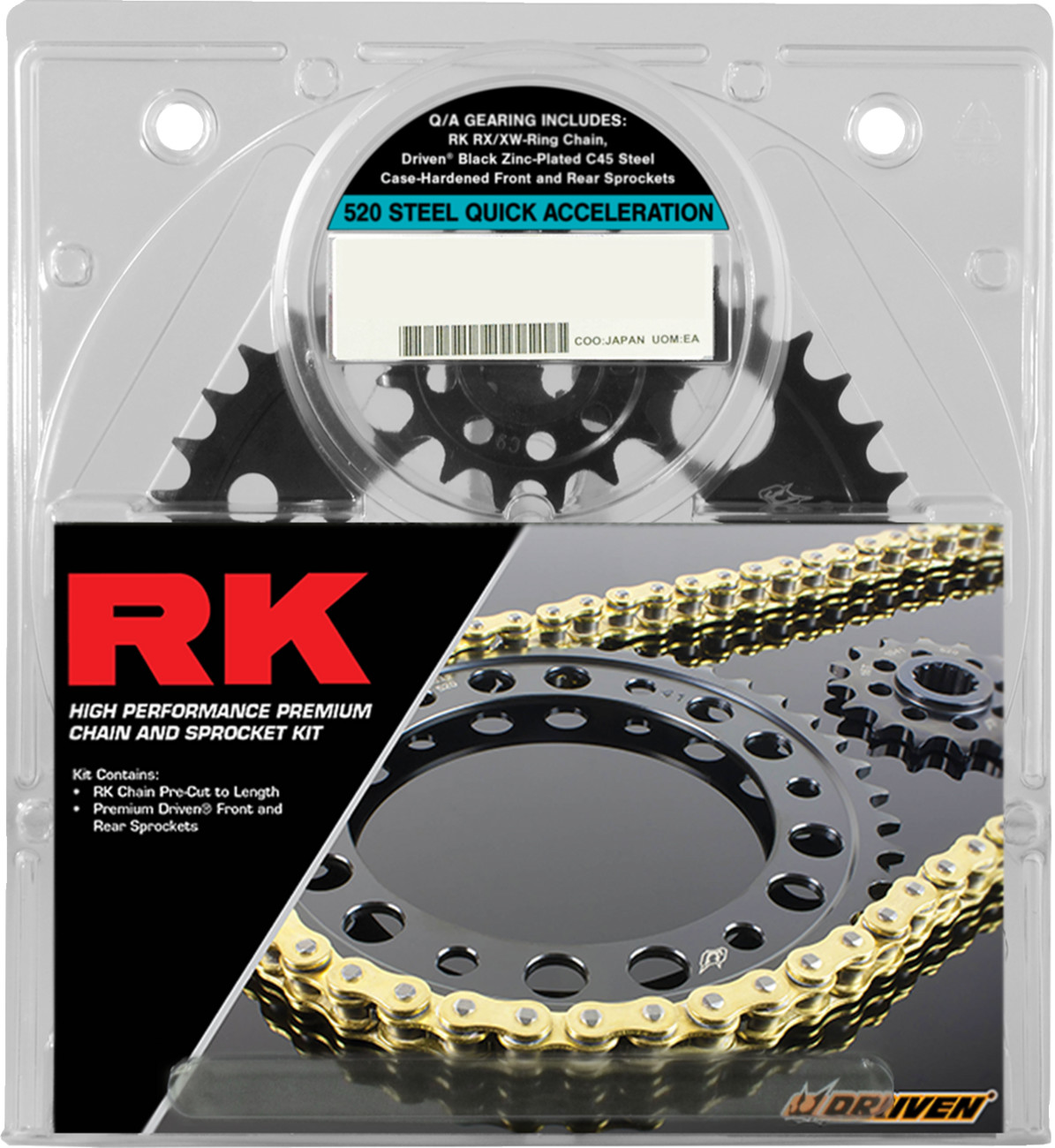 RK Quick Acceleration Chain and Sprocket Kit