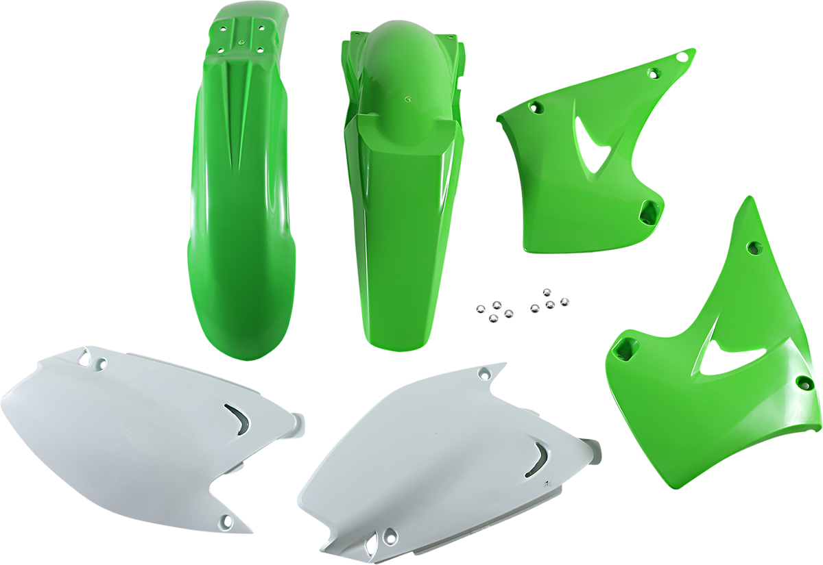 Acerbis Standard Body Kit - '05 OEM Green/White '03-'07 2003-2007 Kawasaki KX250 / 2003-2005 Kawasaki KX125