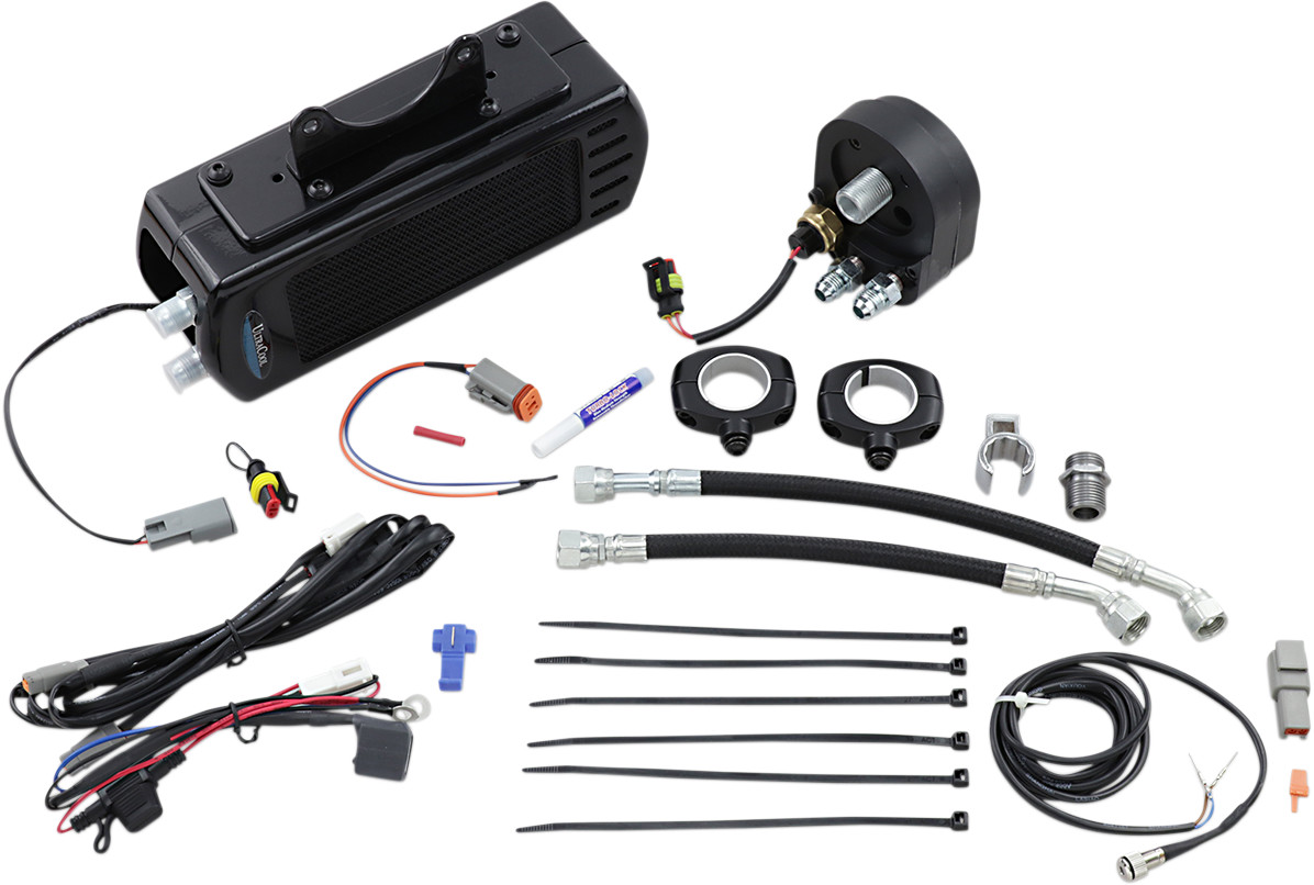 UltraCool Side Mount Oil Cooler Kit For Harley Air Cooled Touring 2009-2016