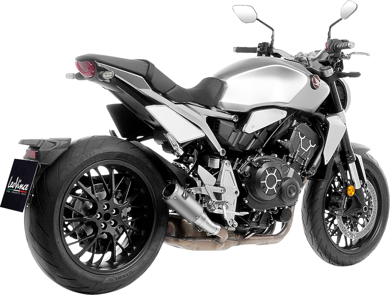 Leovince LV Corsa Slip-On Muffler - Titanium - Honda CB 1000 R