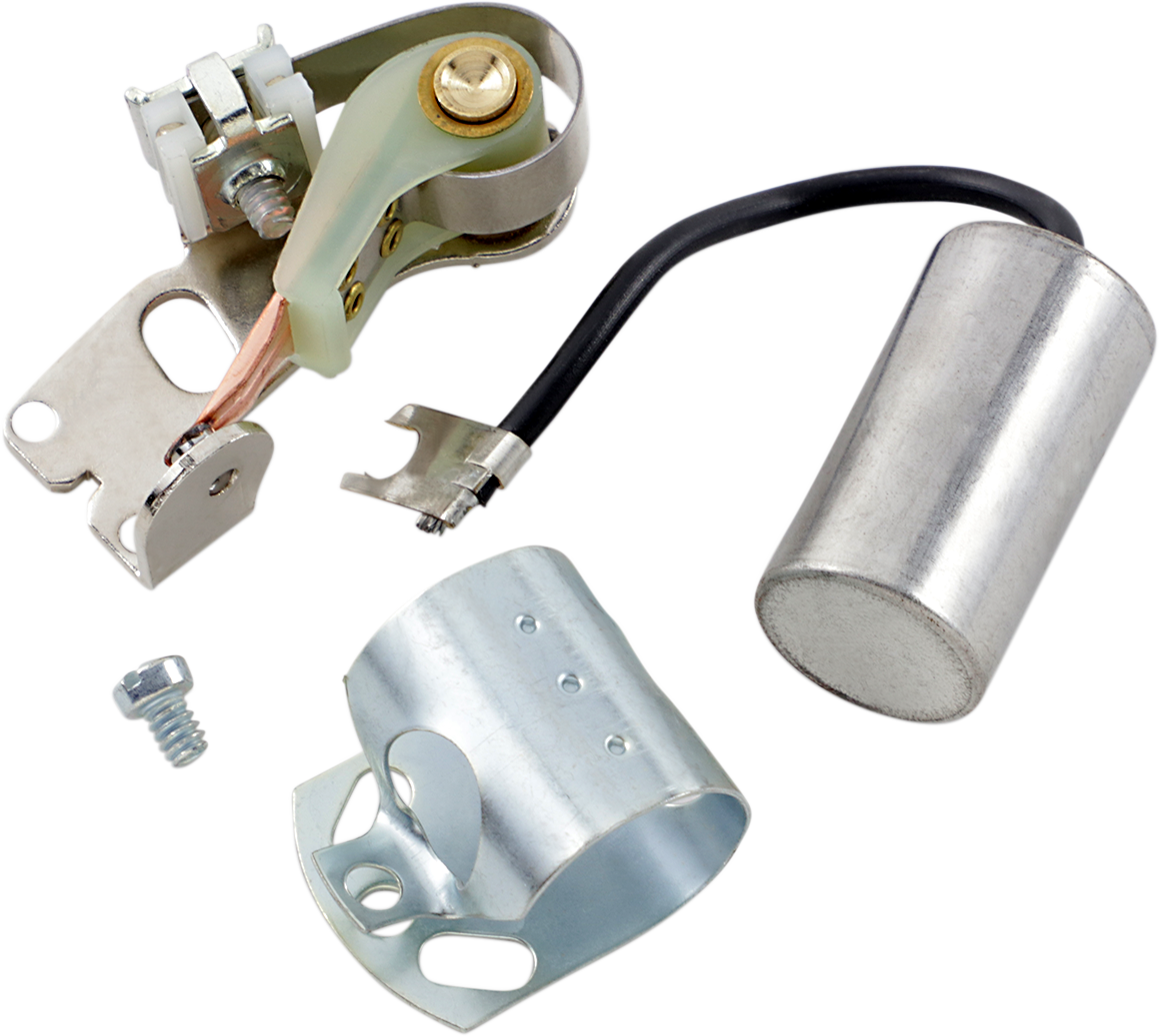 Drag specialties Points and Condenser Tune-Up Kit - '70-E'78 Big Twin/'71-E'78 Sportster Harley Davidson
