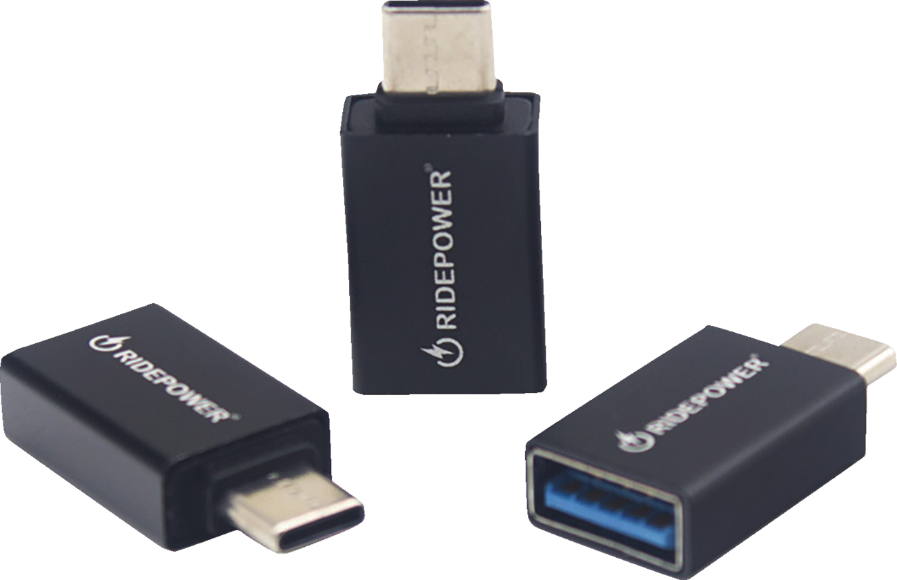 RidePower Male USB To Female USB-C Power Adapter