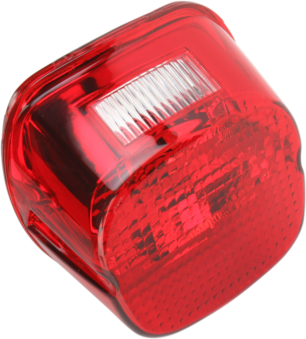 Drag specialties Laydown Taillight Lens - Red Harley Davidson