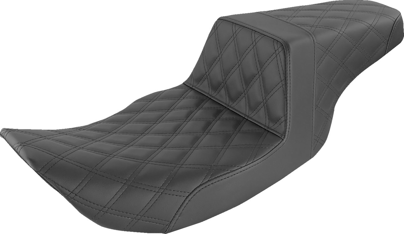 SADDLEMEN Step-Up Seat — Full Lattice Stitch