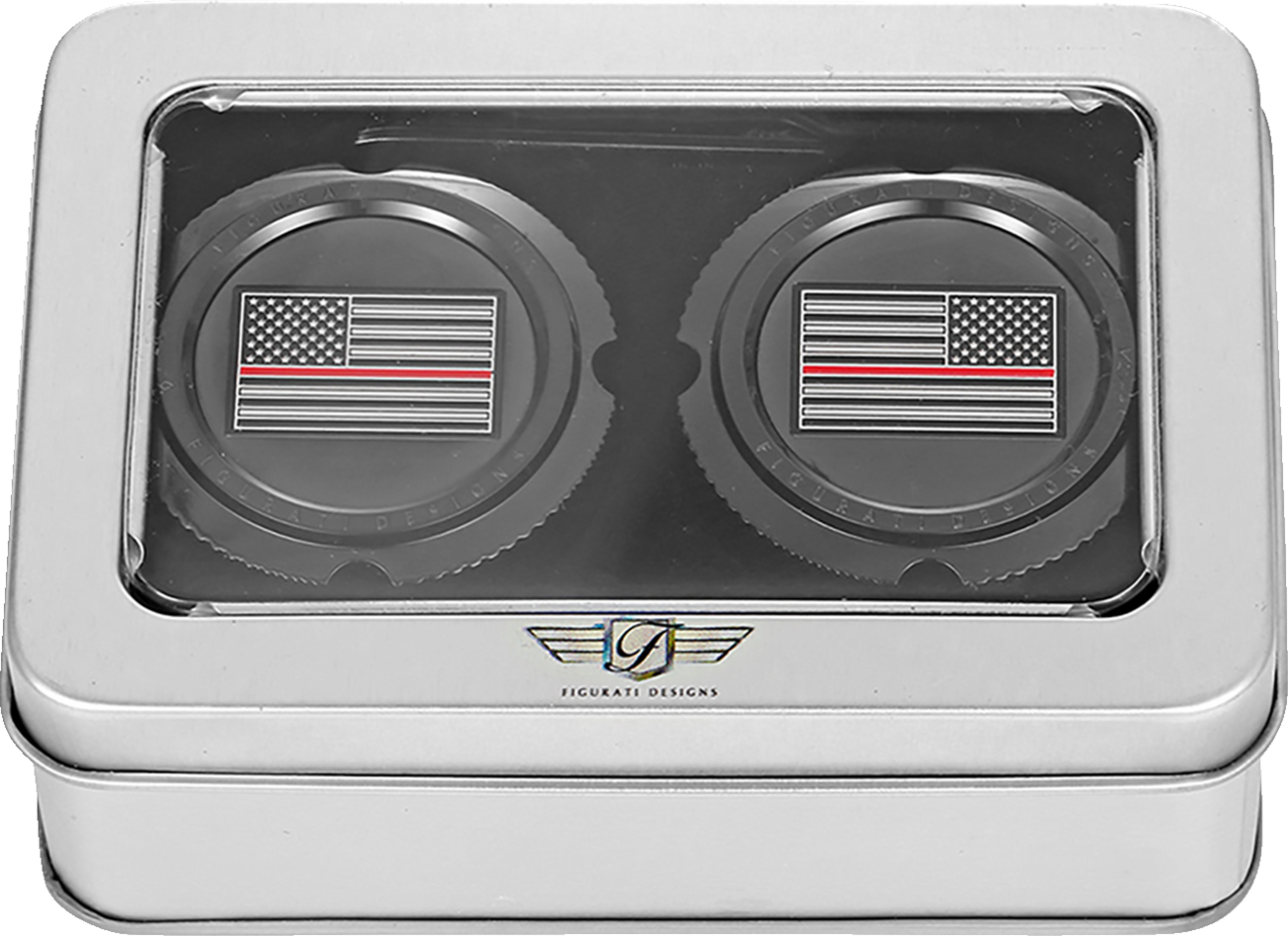 Figurati Designs Front Axle Nut Covers for Harley 2002-2025