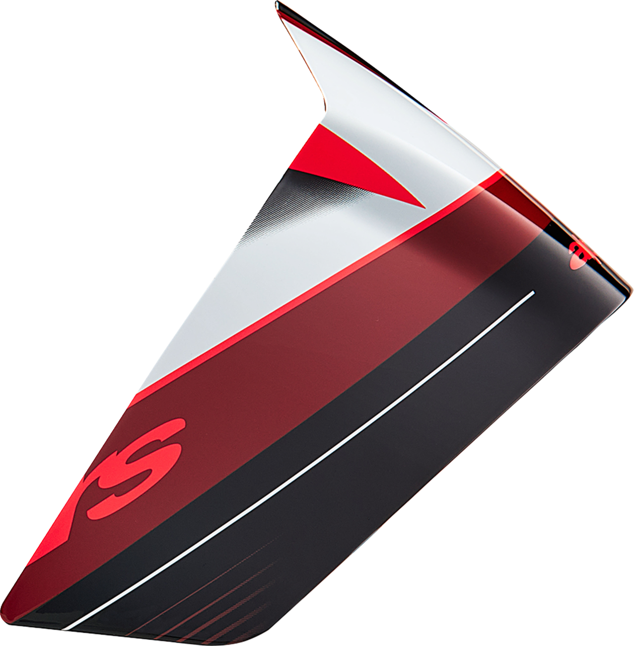 Black/Gloss/Red/White Alpinestars Supertech R10 Helmet Race Spoiler