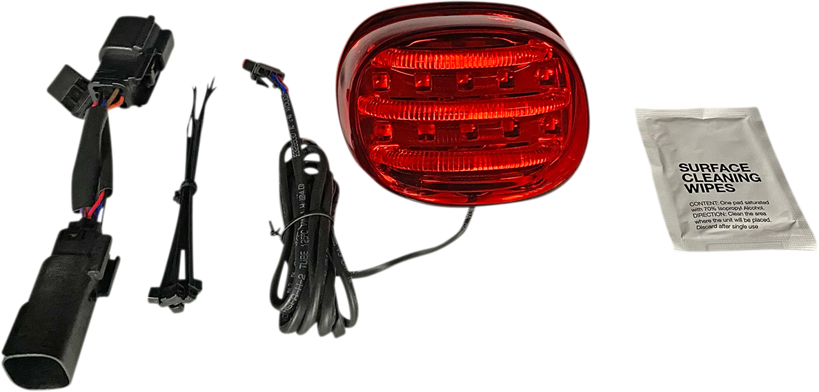 Custom Dynamics Probeam Mini Red LED Taillight 14-20 Harley Touring FLHX FLTRX