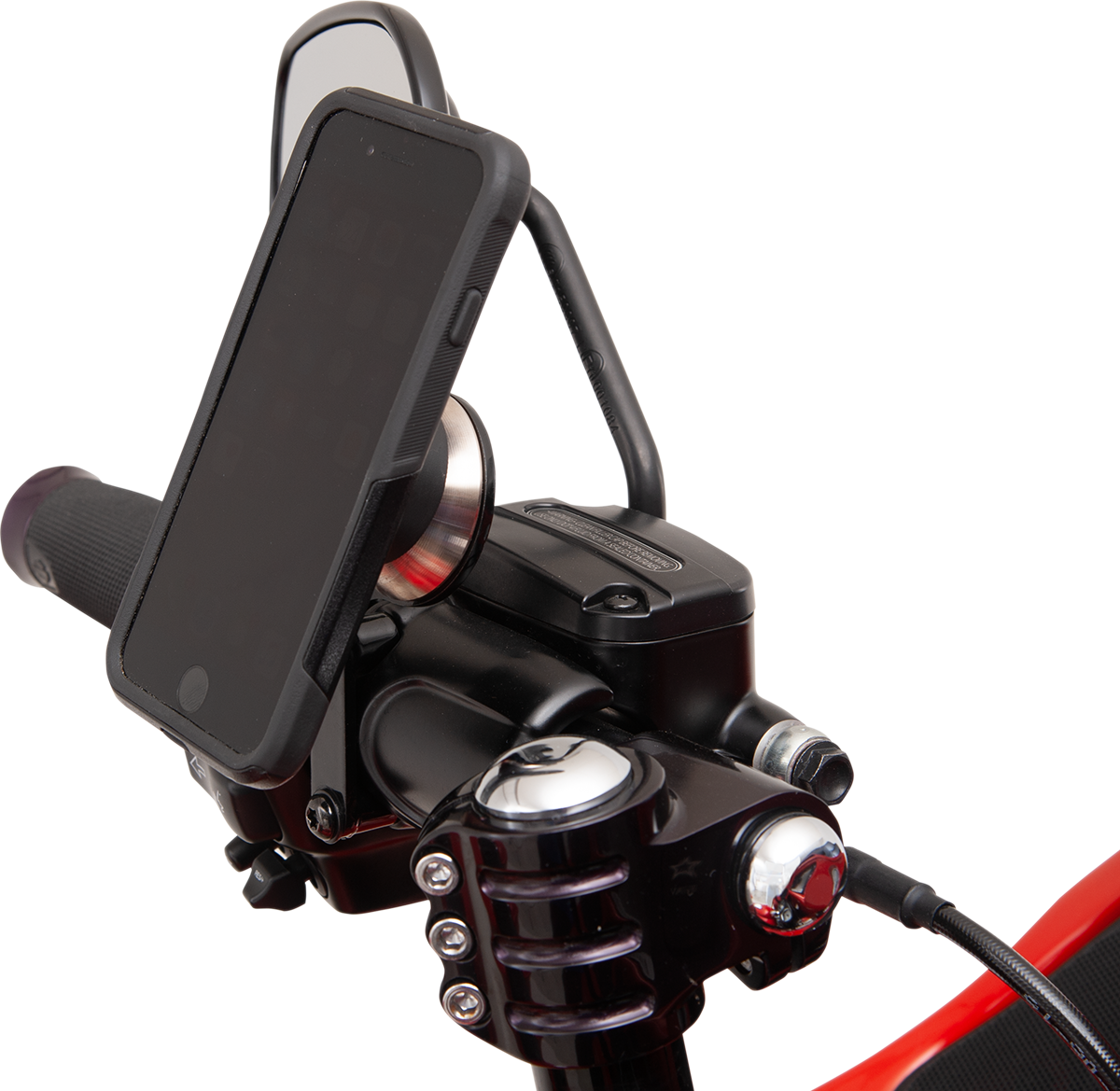 Klock Werks iOMount Magnetic Device Hand Control Mount For Harley 1996-2025