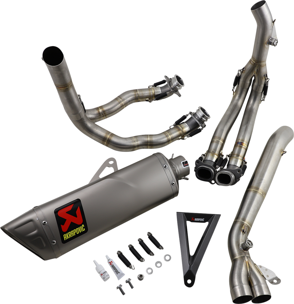 Akrapovic Racing Line Full Exhaust System 2022-2025 Yamaha YZF-R7 & 2024 Suzuki GSX-8R