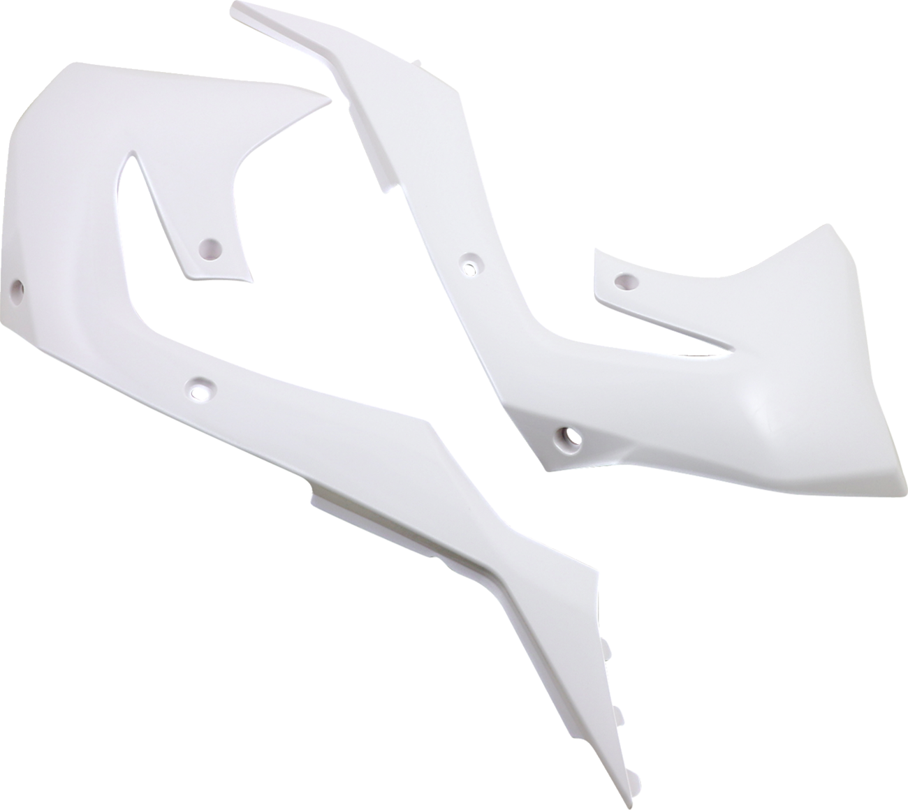 Acerbis Radiator Shrouds - White 2021-2024 Kawasaki KX250 / 2021-2024 Kawasaki KX250X / 2019-2023 Kawasaki KX450
