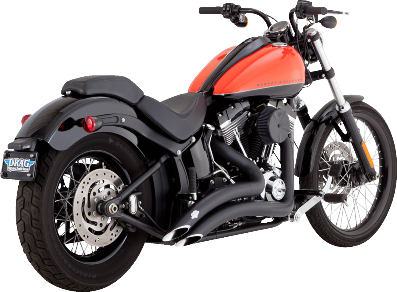 Vance & hines 2-into-2 Big Radius Exhaust System - Matte Black Harley Davidson