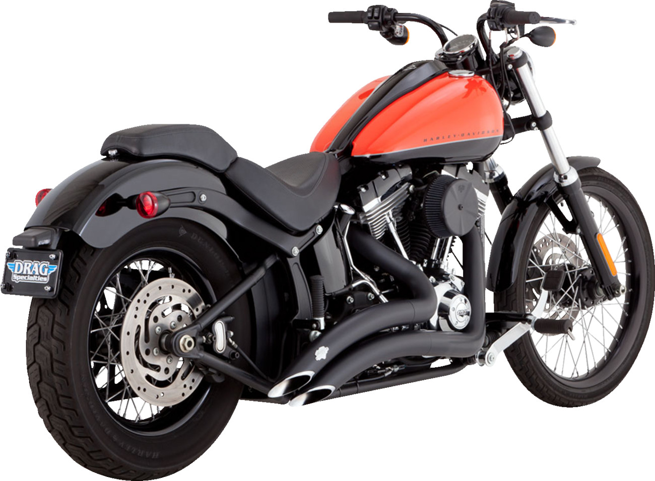 Vance & Hines PCX Big Radius 2-Into-2 Exhaust For Harley Softail 1986-2009