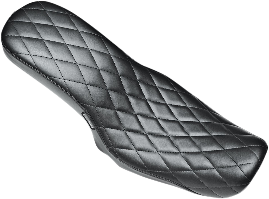 Le pera Cobra Full-Length Seat - Diamond - Black - FXD '06-'17 Harley Davidson
