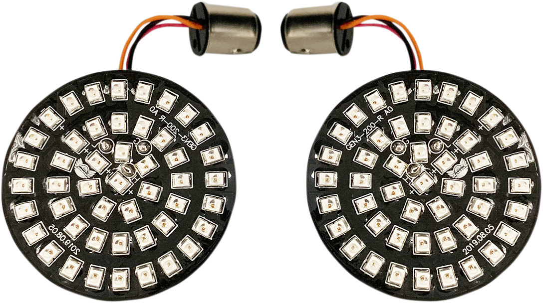 Drag specialties Bullet-Style Turn Signal Insert - Red Harley Davidson