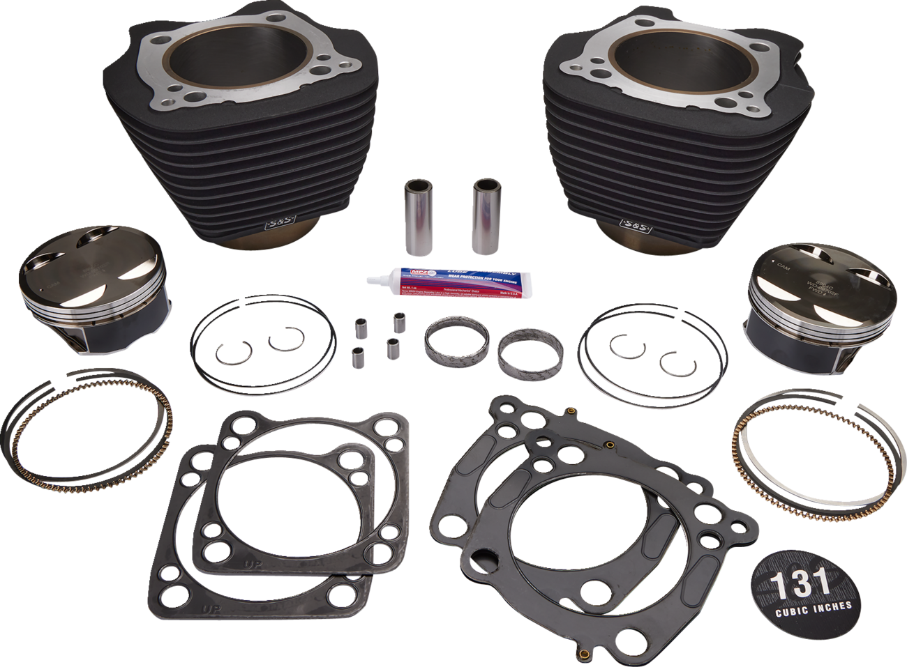 S&S CYCLE 131" Stroker Cylinder and Piston Kit