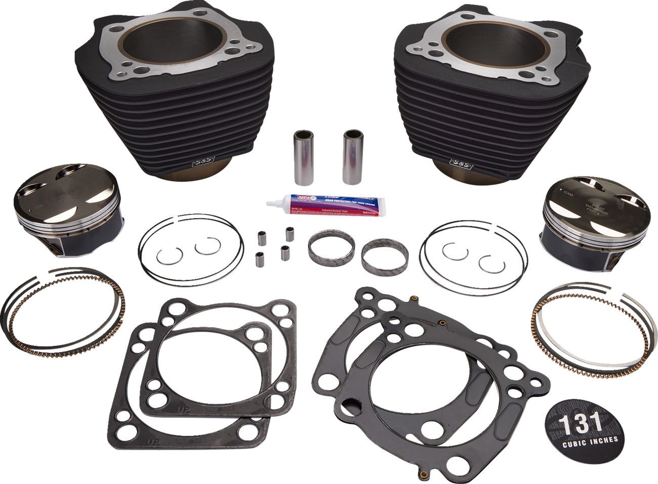 S&S CYCLE 131" Stroker Cylinder and Piston Kit