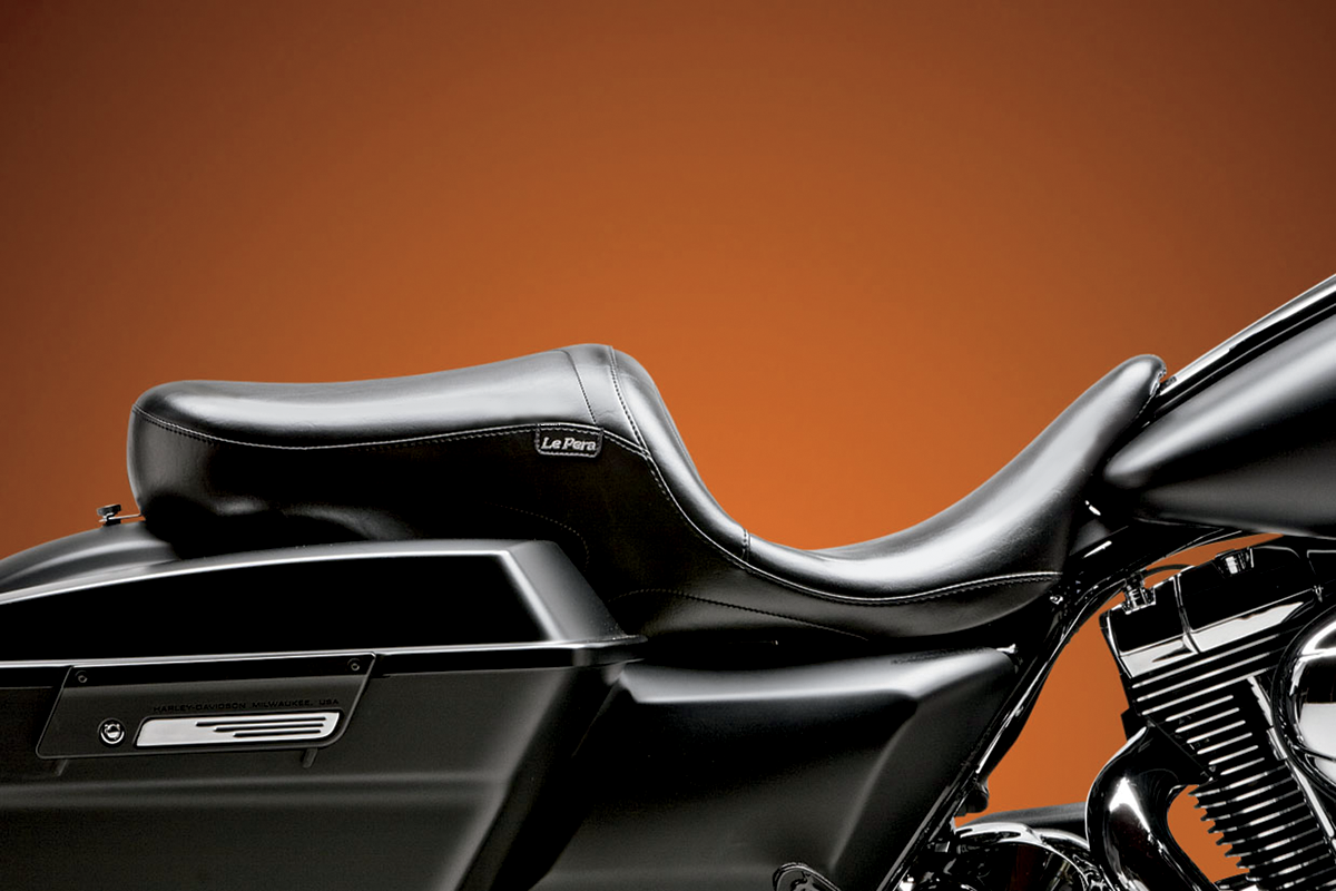 Le pera Maverick Seat - Up-Front - Without Backrest - Smooth - Black - FL '08-'23 Harley Davidson