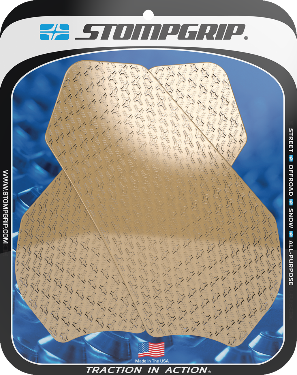 Stompgrip Traction Pad Tank Grips - Icon - Clear - GSX-R 600/750 2011-2025 Suzuki GSX-R600 / 2011-2025 Suzuki GSX-R750