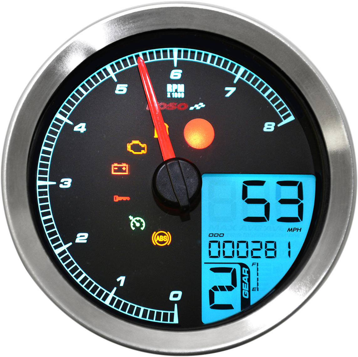 Koso HD-04 Multi-Function Speedometer For Harley Dyna / Sportster 2011-2022