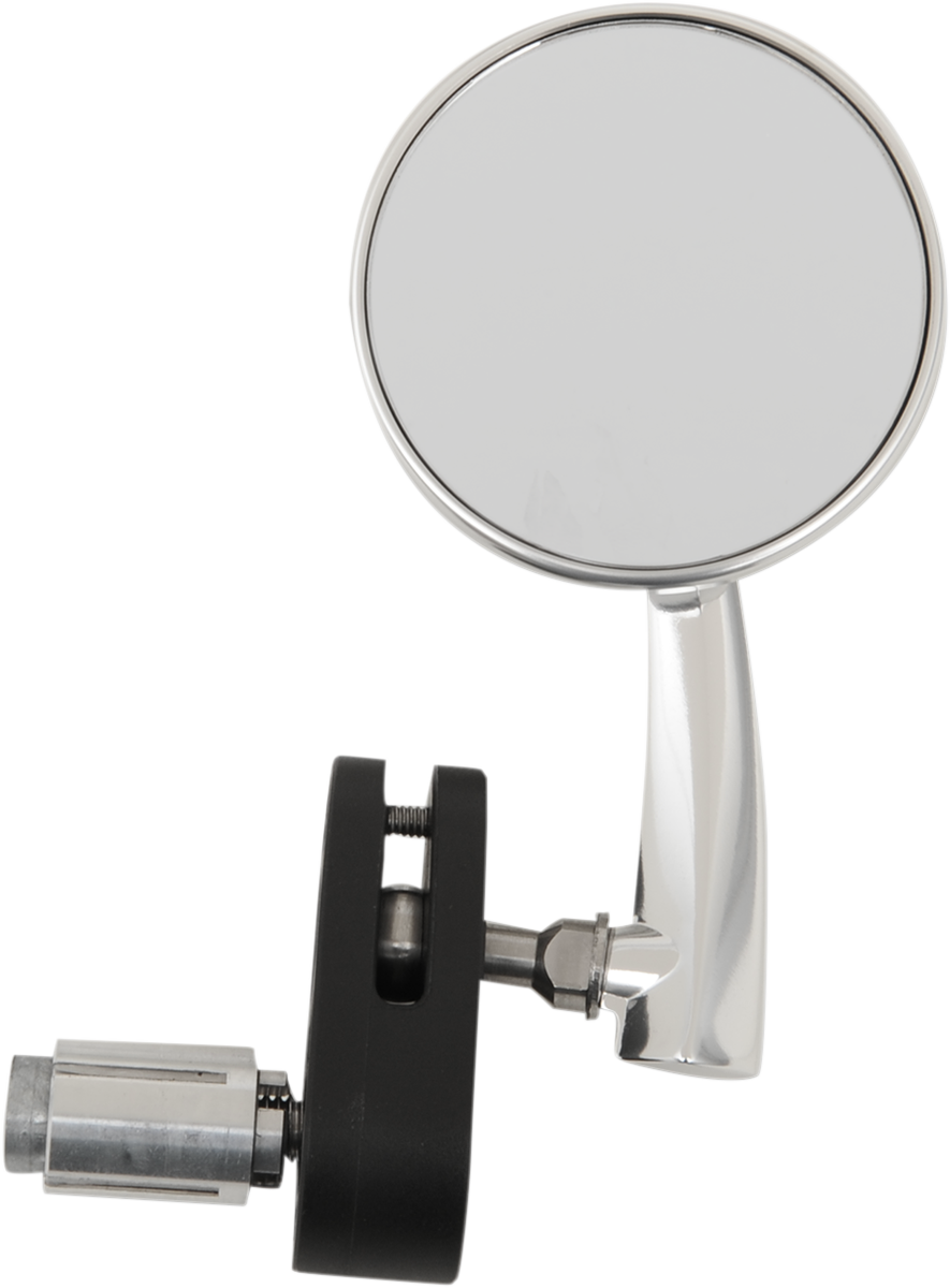 Emgo Mirror - Side View - Round - Polished - Right