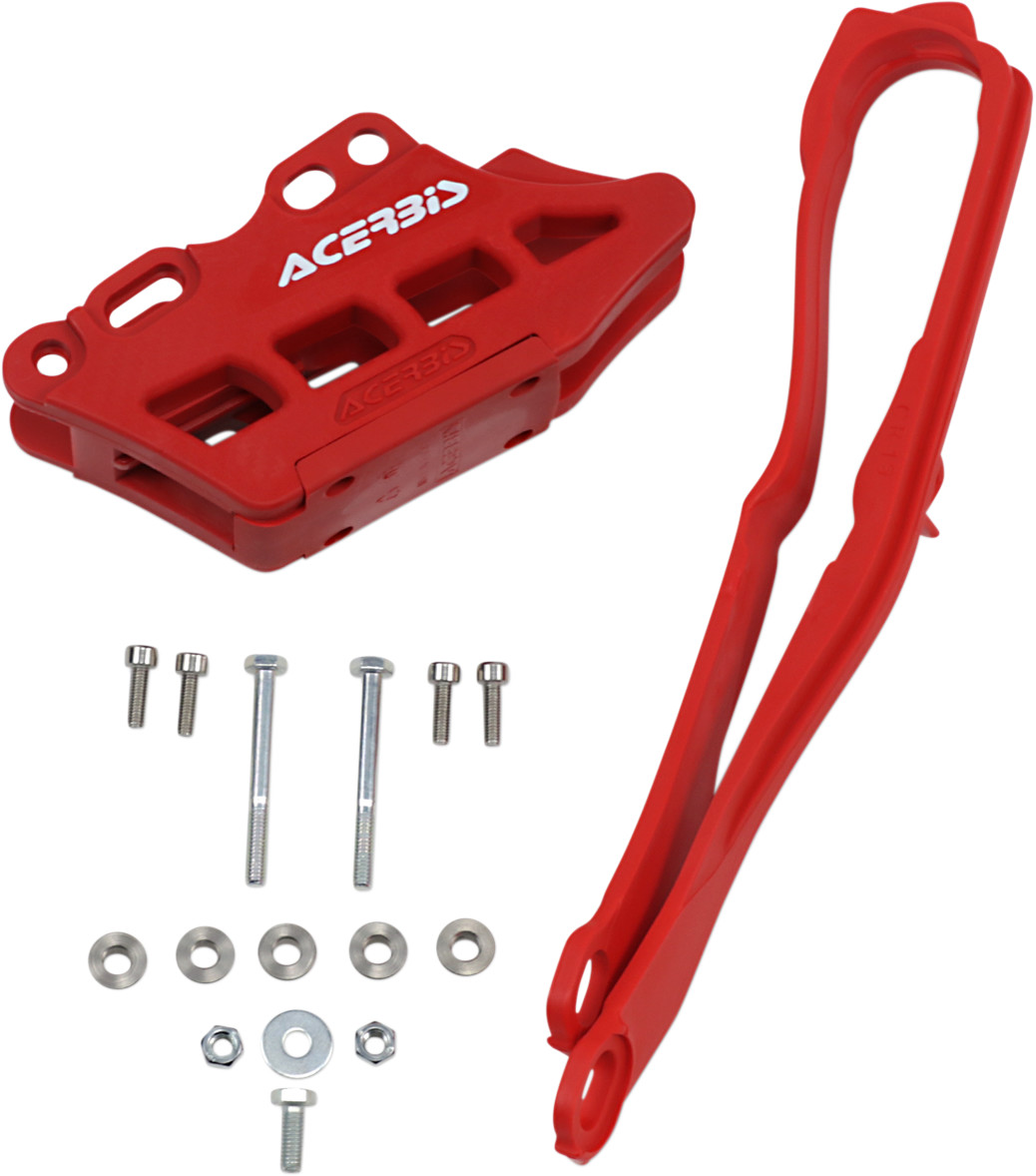 Acerbis Chain Guide & Slider Kit 2.0 2021-2025 Honda CRF250RX, 2019-2025 Honda CRF450R W.E., 2022-2024 Honda CRF450R-S, 2019-2025 Honda CRF450RX - Red 2742640227