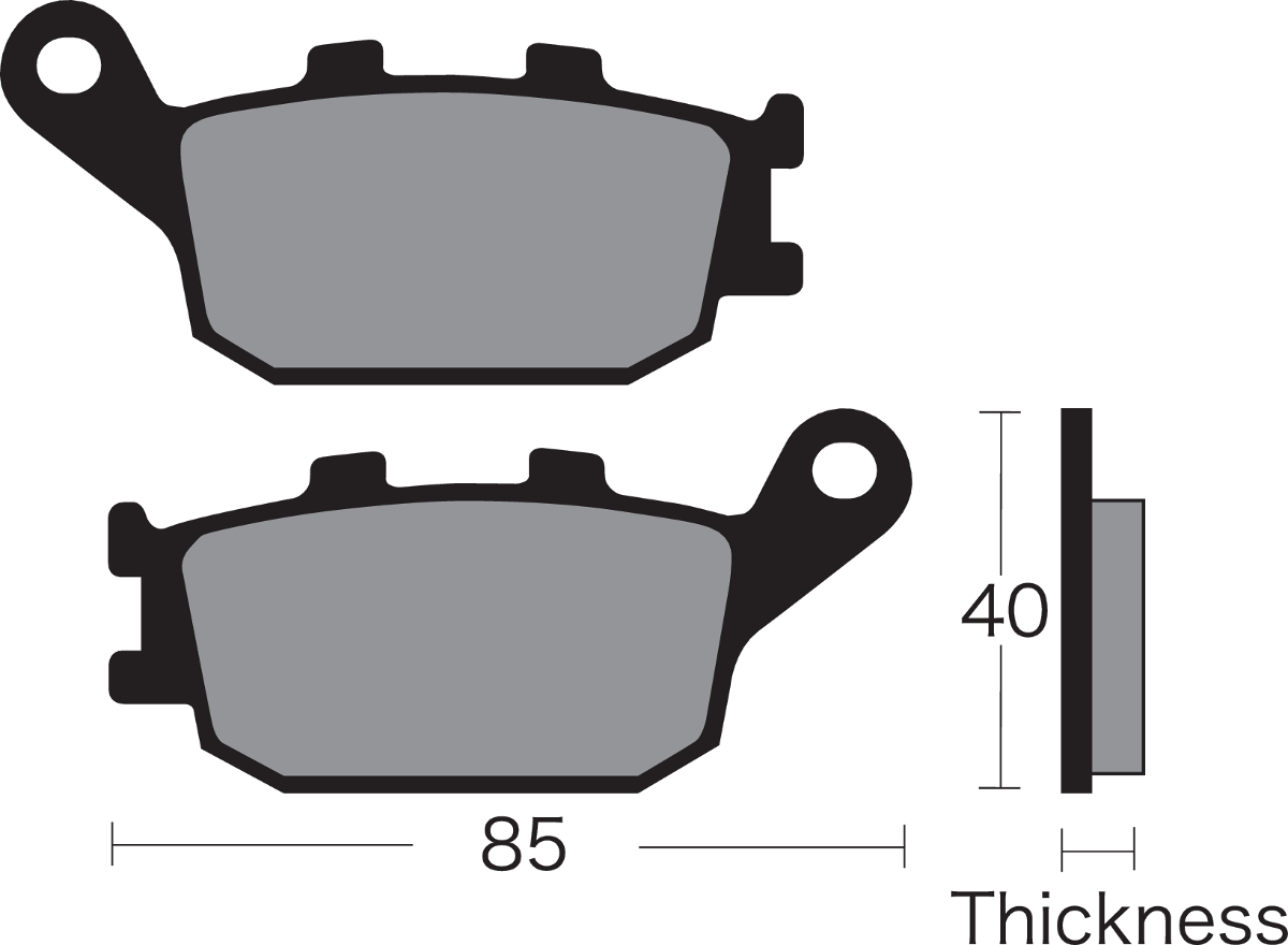 VESRAH Semi-Metallic Brake Pads