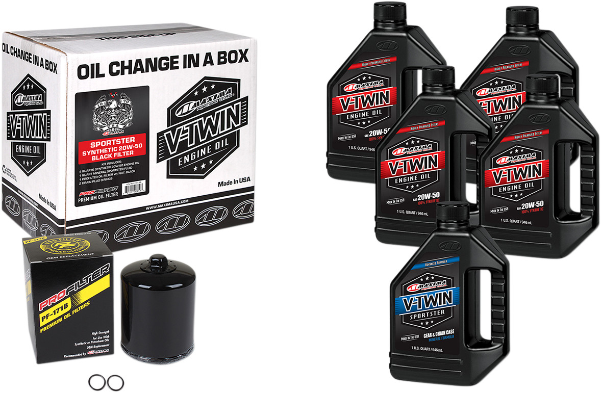 Maxima V-Twin Oil Change Kit
