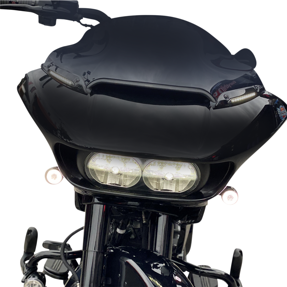 Custom Dynamics Dual Function LED Windshield Trim For Harley Road Glide 2015-2025