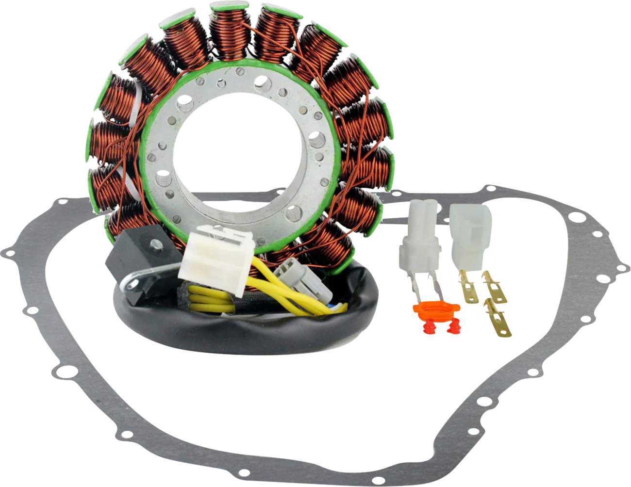 Rm stator Stator with Crankcase Cover Gasket - Suzuki