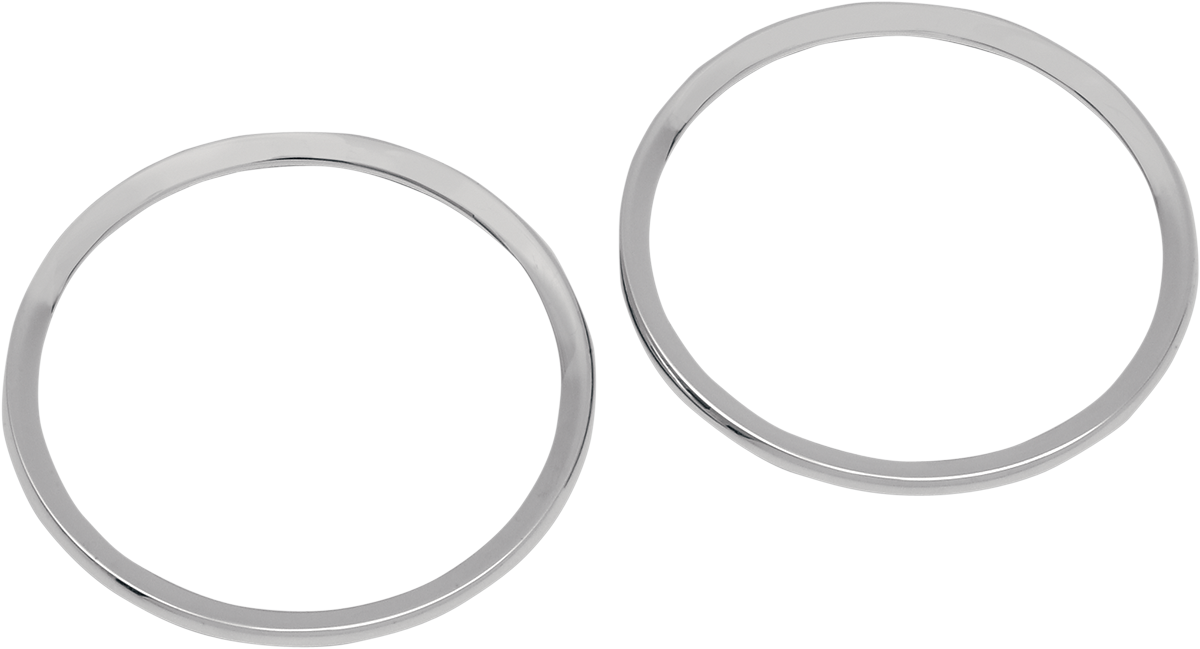 Drag Specialties Chrome Speaker Bezels