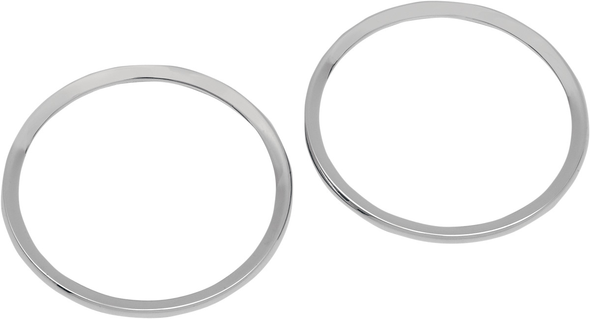 Drag Specialties Chrome Speaker Bezels