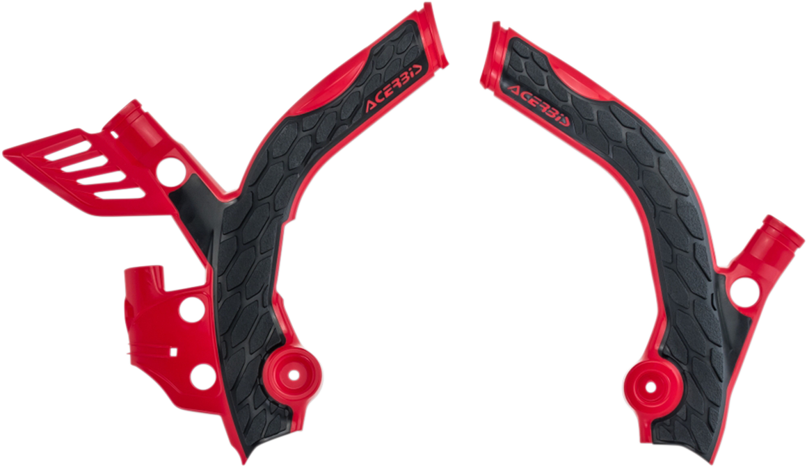 ACERBIS (2686561018) X-Grip Frame Guards | X-Grip Frame Guards - Red/Black - Beta