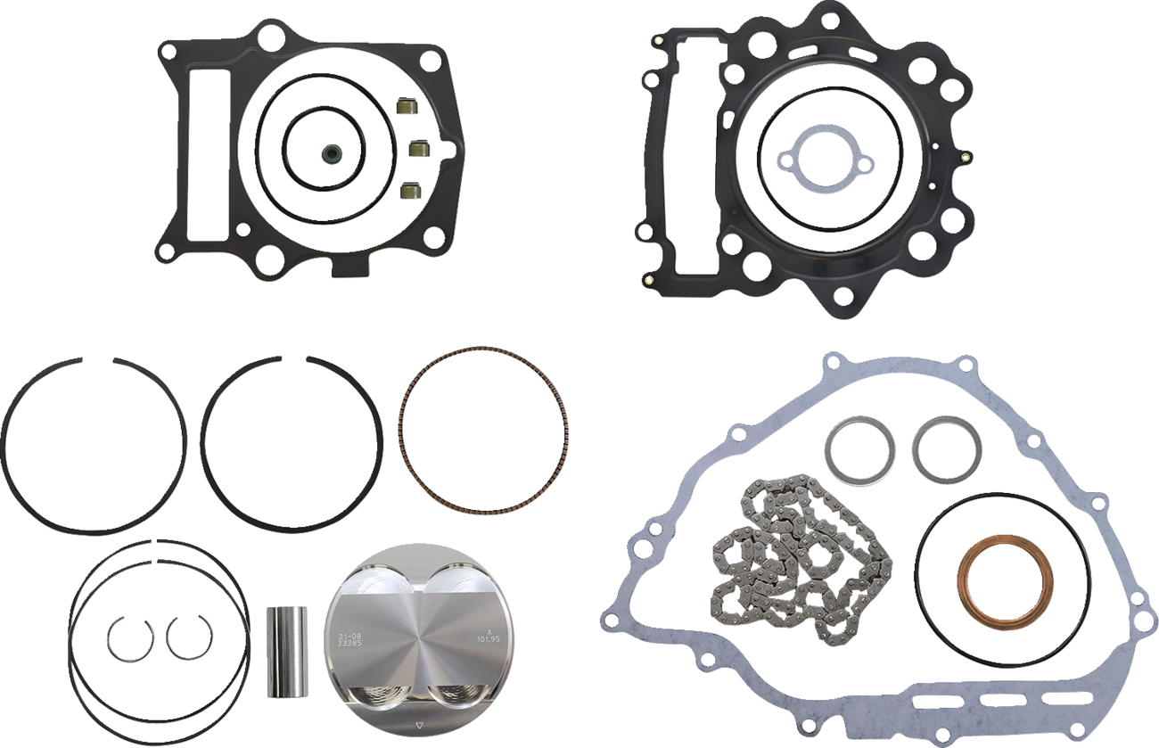 Top End Piston Kit Forged High Compression for 4-Stroke