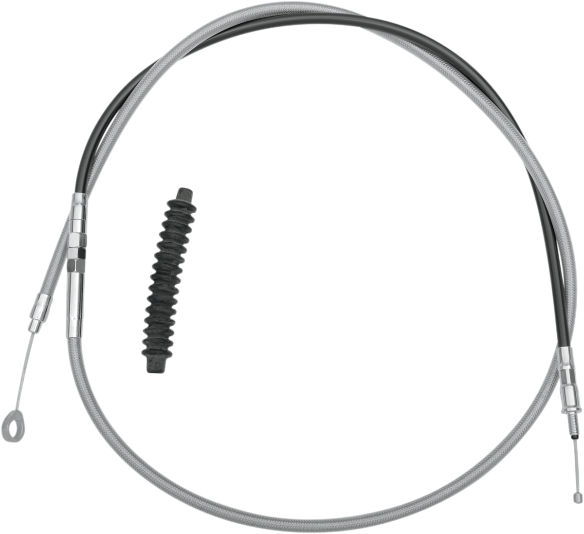 Drag specialties High-Efficiency Braided Stainless Steel Clutch Cable - 72-15/16" Harley Davidson