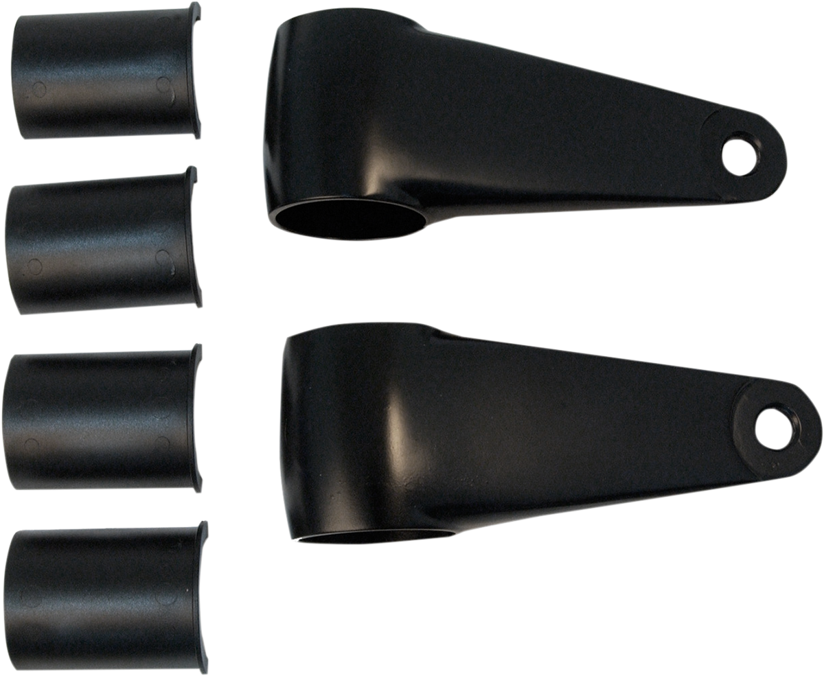 Emgo Headlamp Mounting Brackets - Black