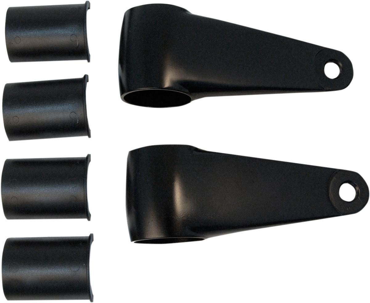 Emgo Headlamp Mounting Brackets - Black